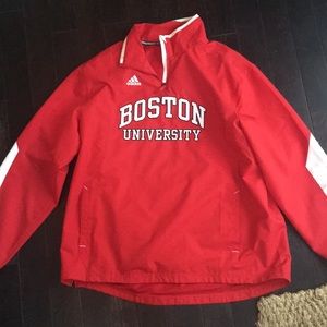 Boston University half zip men’s adidas pullover.